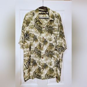 Hula Hula Hawaii tropical men's button down shirt size 2XL